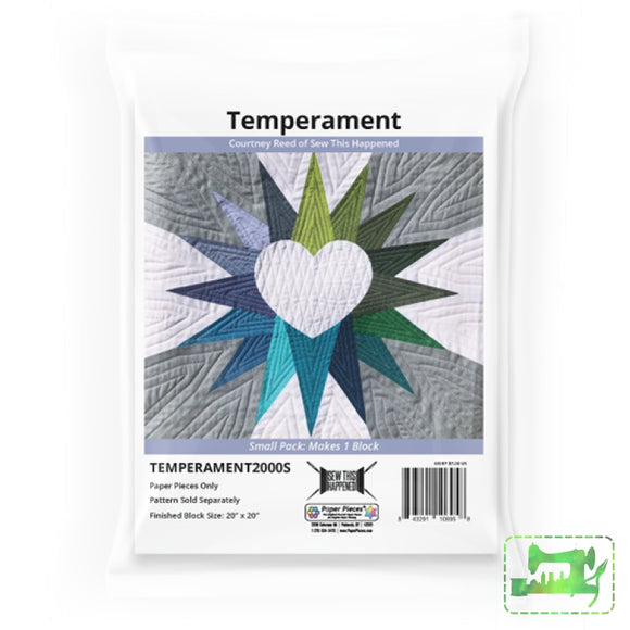 Temperament 20 Block - Small Pack Epp Pattern
