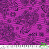 Tula Pink - Nightshade Déjà Vu Raven Lace In Oleander Fabric