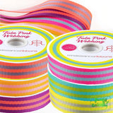 Tula Pink Webbing - 1 Wide Neon Yellow & Grey Nylon