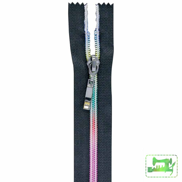 Vizzy Fashion Coil Zipper - Rainbow Slim Closed End / 18Cm (7) Zippers