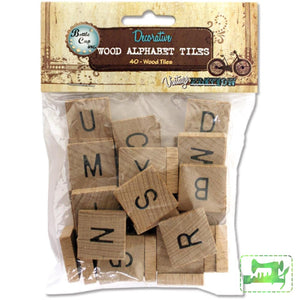 Wooden Alphabet Tile - Salvaged - Craft de Ville